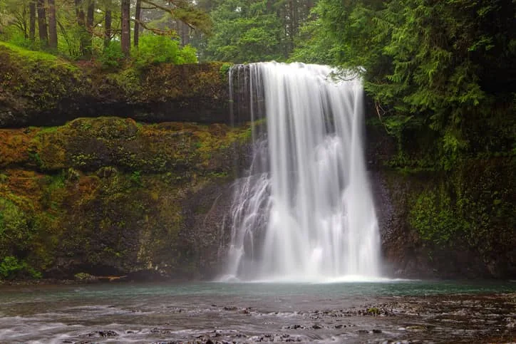 Waterfall at Silver Falls State Park near Salem Oregon